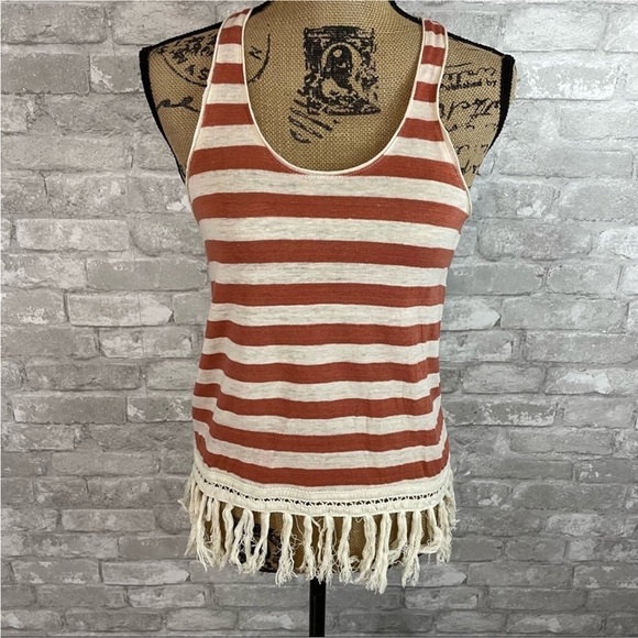 Scotch & Soda Striped Linen Tank Top - Picture 1 of 7